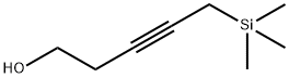 3-Pentyn-1-ol, 5-(trimethylsilyl)- Struktur