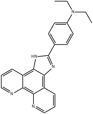 Benzenamine, N,N-diethyl-4-(1H-imidazo[4,5-f][1,10]phenanthrolin-2-yl)- Structure