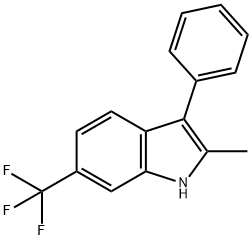 2-Methyl-3-phenyl-6-(trifluoromethyl)-1H-indole Struktur