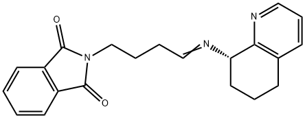 (S)-2-(4-((5,6,7,8-四氢喹啉-8-基)亚氨基)丁基)异吲哚啉-1,3-二酮 结构式