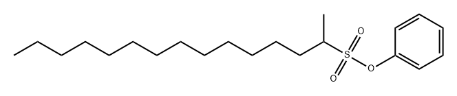 2-Pentadecanesulfonic acid phenyl ester 结构式