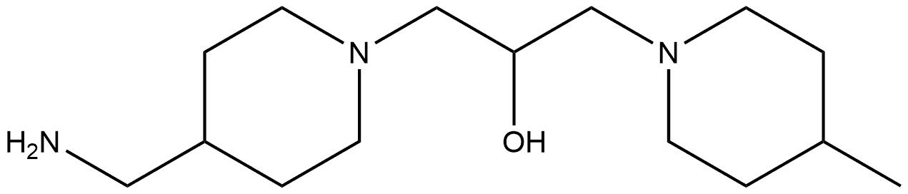 1-[4-(Aminomethyl)piperidin-1-yl]-3-(4-methylpiperidin-1-yl)propan-2-ol Struktur