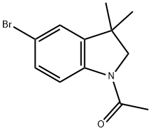 Ethanone, 1-(5-bromo-2,3-dihydro-3,3-dimethyl-1H-indol-1-yl)-