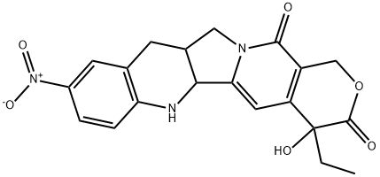 1H-Pyrano[3',4':6,7]indolizino[1,2-b]quinoline-3,14(4H,5bH)-dione, 4-ethyl-6,11,11a,12-tetrahydro-4-hydroxy-9-nitro-