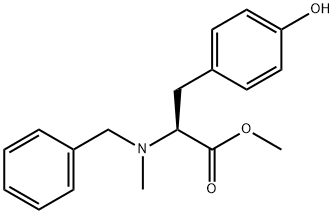 L-Tyrosine, N-methyl-N-(phenylmethyl)-, methyl ester 结构式