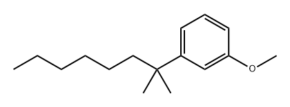 Benzene, 1-(1,1-dimethylheptyl)-3-methoxy-,866398-21-2,结构式
