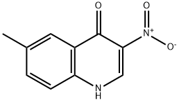 6-Methyl-3-nitroquinolin-4(1H)-one Struktur