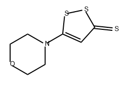 3H-1,2-Dithiole-3-thione, 5-(4-morpholinyl)-,86648-14-8,结构式