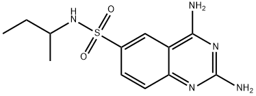 2,4-Diamino-N-(sec-butyl)quinazoline-6-sulfonamide,86651-19-6,结构式