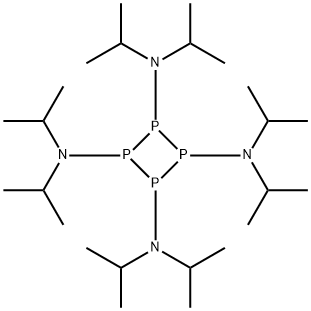 1,2,3,4-Tetraphosphetanetetramine, N1,N1,N2,N2,N3,N3,N4,N4-octakis(1-methylethyl)- Structure