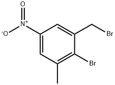 Benzene, 2-bromo-1-(bromomethyl)-3-methyl-5-nitro- Structure