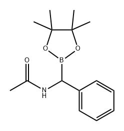Acetamide, N-[phenyl(4,4,5,5-tetramethyl-1,3,2-dioxaborolan-2-yl)methyl]- Structure