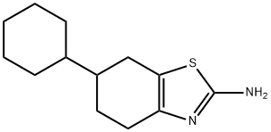 2-Benzothiazolamine, 6-cyclohexyl-4,5,6,7-tetrahydro- Structure