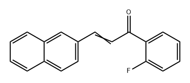 2-Propen-1-one, 1-(2-fluorophenyl)-3-(2-naphthalenyl)- Struktur