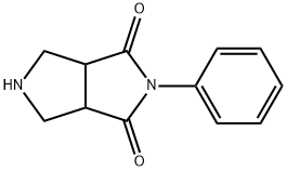 Pyrrolo[3,4-c]pyrrole-1,3(2H,3aH)-dione, tetrahydro-2-phenyl-,86732-43-6,结构式