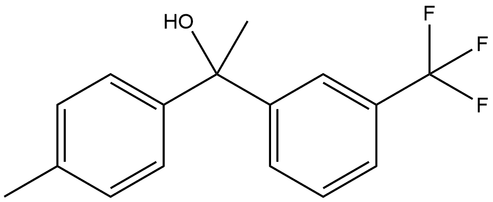 Benzenemethanol, α-methyl-α-(4-methylphenyl)-3-(trifluoromethyl)- Structure