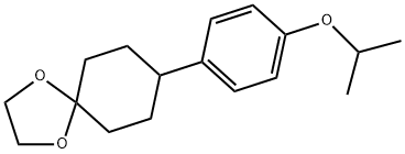 1,4-Dioxaspiro[4.5]decane, 8-[4-(1-methylethoxy)phenyl]- Structure