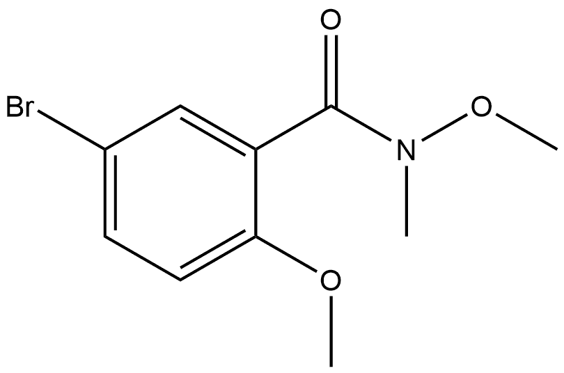 5-Bromo-N,2-dimethoxy-N-methylbenzamide Structure