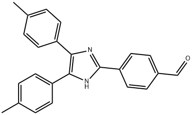 Benzaldehyde, 4-[4,5-bis(4-methylphenyl)-1H-imidazol-2-yl]- Struktur