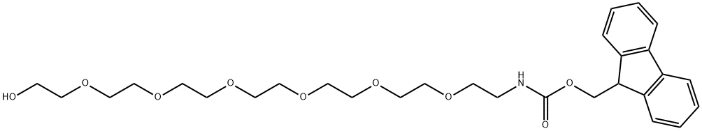 5,8,11,14,17,20-Hexaoxa-2-azadocosanoic acid, 22-hydroxy-,9H-fluoren-9-ylmethyl ester|N-芴甲氧羰基-七聚乙二醇