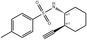 Benzenesulfonamide, N-[(1R,2S)-2-ethynylcyclohexyl]-4-methyl-, rel- Structure