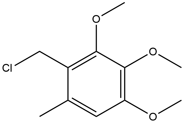 2-(chloromethyl)-3,4,5-trimethoxy-1-methylbenzene Structure