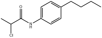 Propanamide, N-(4-butylphenyl)-2-chloro- 结构式