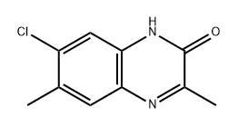 2(1H)-Quinoxalinone, 7-chloro-3,6-dimethyl- 化学構造式