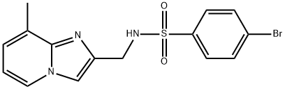 Benzenesulfonamide, 4-bromo-N-[(8-methylimidazo[1,2-a]pyridin-2-yl)methyl]-|WAY-325945