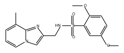 Benzenesulfonamide, 2,5-dimethoxy-N-[(8-methylimidazo[1,2-a]pyridin-2-yl)methyl]-|2,5-二甲氧基-N-((8-甲基咪唑并[1,2-A]吡啶-2-基)甲基)苯磺酰胺
