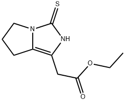 3H-Pyrrolo[1,2-c]imidazole-1-acetic acid, 2,5,6,7-tetrahydro-3-thioxo-, ethyl ester,869113-91-7,结构式