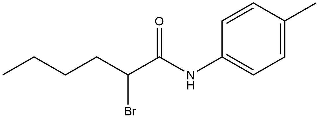 2-Bromo-N-(4-methylphenyl)hexanamide 结构式