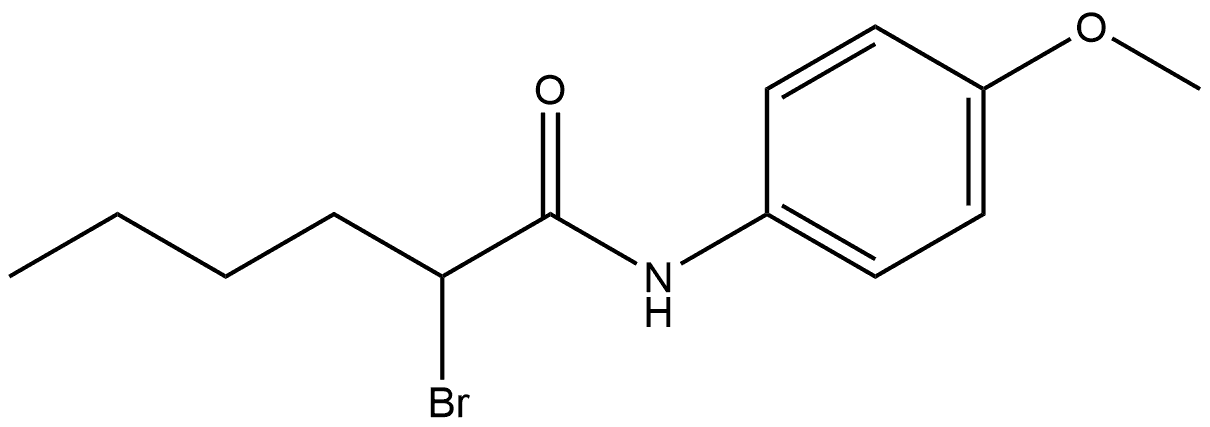 2-Bromo-N-(4-methoxyphenyl)hexanamide,86928-47-4,结构式