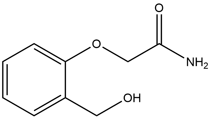 2-[2-(Hydroxymethyl)phenoxy]acetamide 化学構造式