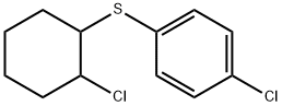 Benzene, 1-chloro-4-[(2-chlorocyclohexyl)thio]- 化学構造式