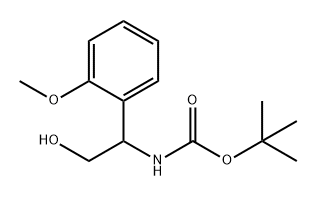 Carbamic acid, [2-hydroxy-1-(2-methoxyphenyl)ethyl]-, 1,1-dimethylethyl ester (9CI) Structure