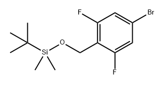 Benzene, 5-bromo-2-[[[(1,1-dimethylethyl)dimethylsilyl]oxy]methyl]-1,3-difluoro- Structure