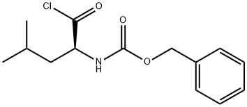 Carbamic acid, N-[(1S)-1-(chlorocarbonyl)-3-methylbutyl]-, phenylmethyl ester Struktur