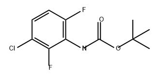 Carbamic acid, (3-chloro-2,6-difluorophenyl)-, 1,1-dimethylethyl ester (9CI) 化学構造式