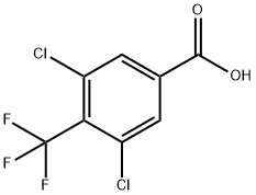 3,5-Dichloro-4-(trifluoromethyl)benzoic acid Struktur