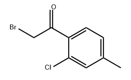 Ethanone, 2-bromo-1-(2-chloro-4-methylphenyl)- Struktur