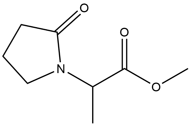 methyl 2-(2-oxopyrrolidin-1-yl)propanoate Structure