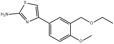 2-Thiazolamine, 4-[3-(ethoxymethyl)-4-methoxyphenyl]-|4-(3-(乙氧基甲基)-4-甲氧基苯基)噻唑-2-胺