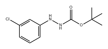 Hydrazinecarboxylic acid, 2-(3-chlorophenyl)-, 1,1-dimethylethyl ester,871729-95-2,结构式