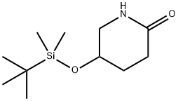 2-Piperidinone, 5-[[(1,1-dimethylethyl)dimethylsilyl]oxy]- 结构式