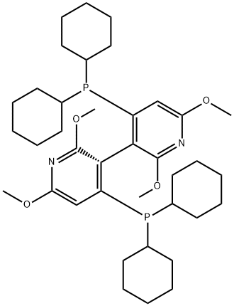 (3S)-4,4'-双(二环己基膦)-2,2',6,6'-四甲氧基-3,3'-联吡啶,871915-96-7,结构式
