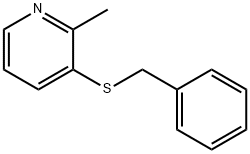 Pyridine, 2-methyl-3-[(phenylmethyl)thio]- Structure