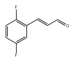 (e)-3-(2,5-Difluorophenyl)acrylaldehyde Struktur