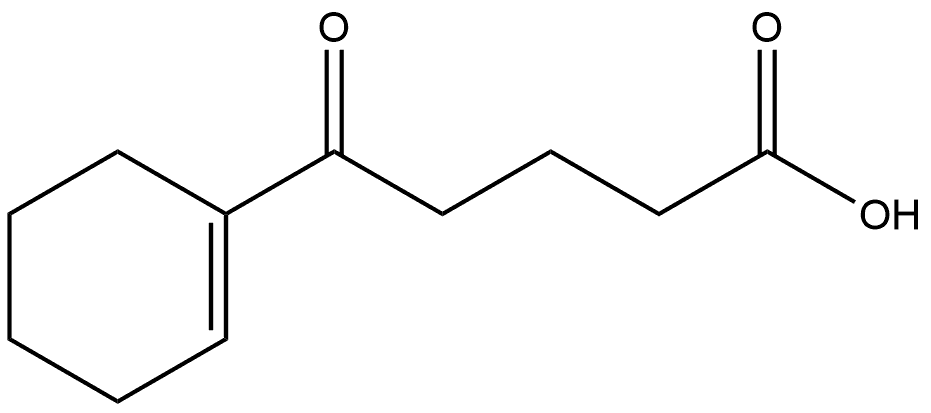 1-Cyclohexene-1-pentanoic acid, δ-oxo- Structure