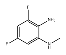 1,2-Benzenediamine, 3,5-difluoro-N1-methyl- Struktur